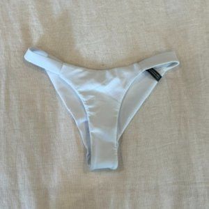 Ark Swimwear White Banded Bikini Bottom Never Worn